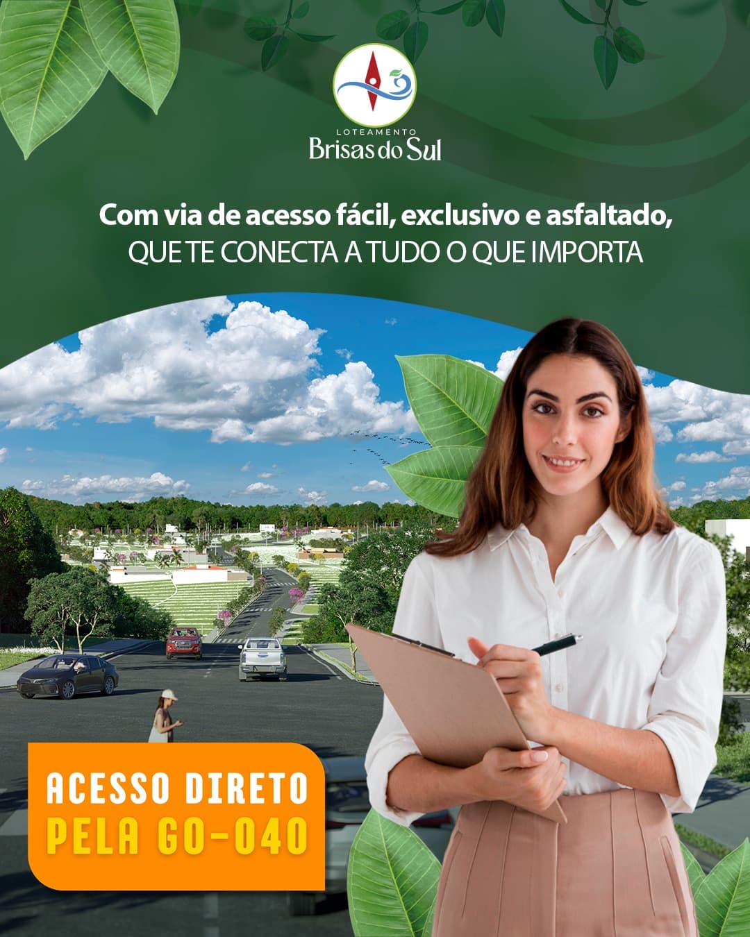 VENDE SE LOTE NO BRISAS DO SUL NAS MAGENS GO/040 APARECIDA DE GOIANIA